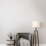 Панель Стеновая Реечная МДФ Stella Beats Standart Белый 2700x119x16 (4шт.упак.)