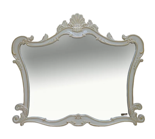 Зеркало Misty Bianco 100x90 белое сусальное золото