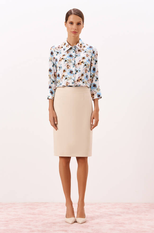 4875 Юбка женская (бежевый)