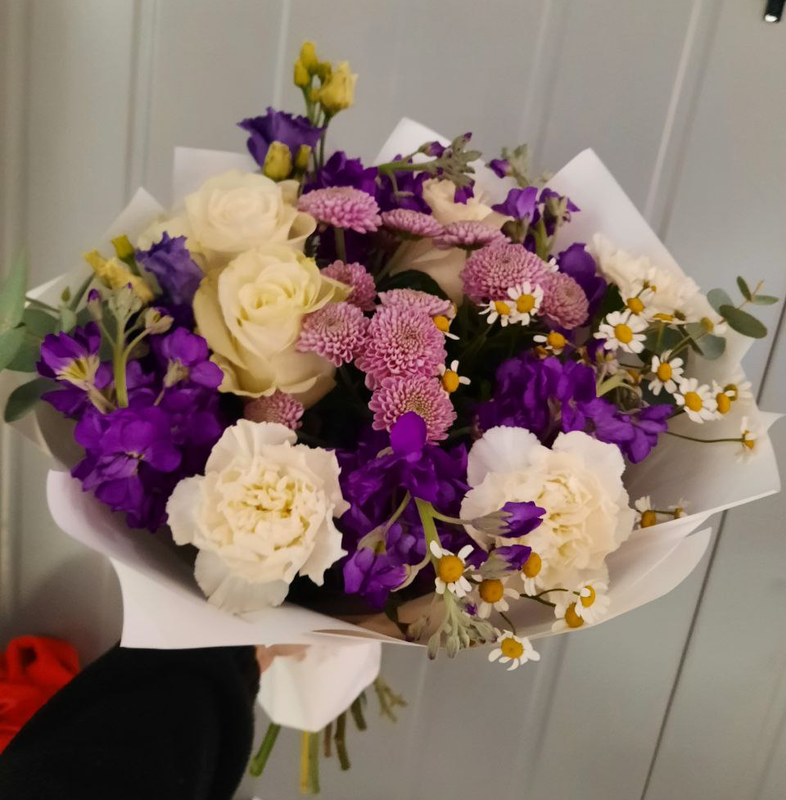 Букет "Фиолетовая нежность" Букет "Фиолетовая нежность"