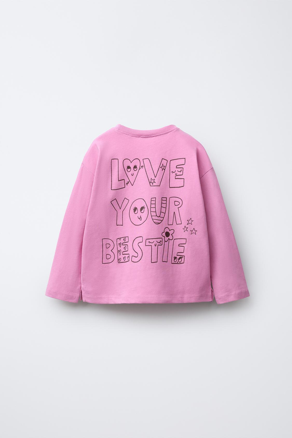 ZARA ФУТБОЛКА С ПРИНТОМ, РОЗОВЫЙ