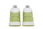 Кроссовки Jordan Air Jordan 1 Mid Se V2 "Green Python" (Женская размерная сетка)