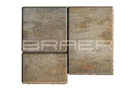 Тротуарная плитка Braer Старый город Венусбергер, Color Mix Песчаник, 40 мм