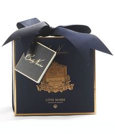 Вода жизни, тёмно-синяя свеча Арт-деко с кисточкой, Cote Noire