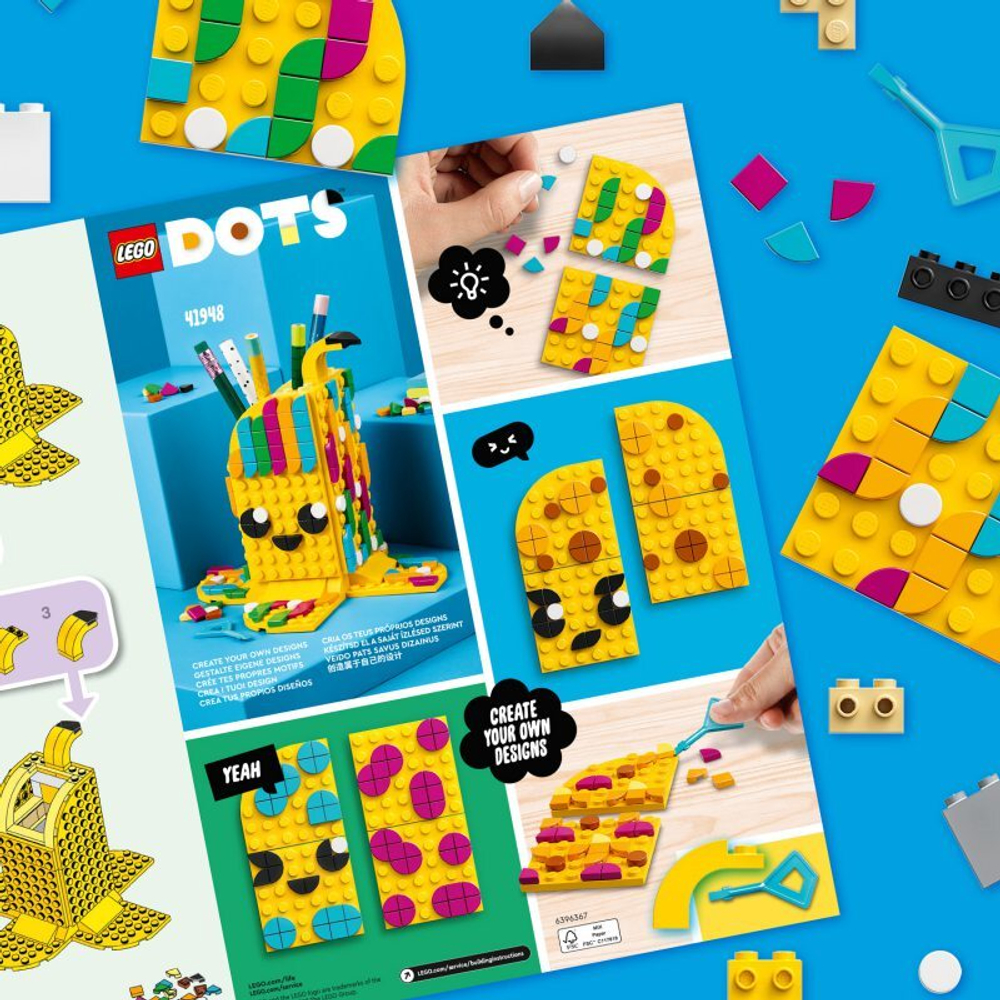 Подставка для ручек LEGO DOTS - Милый банан 41948