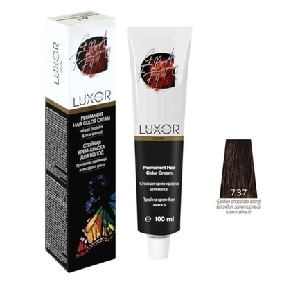 7.37 GR Блондин золотистый шоколадный Стойкая крем-краска LUXOR Professional 100 мл.