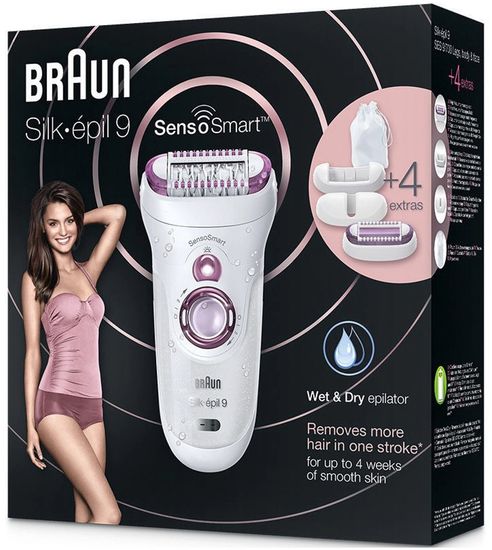 Эпилятор Braun 9-700 Silk-epil SensoSmart, фиолетовый