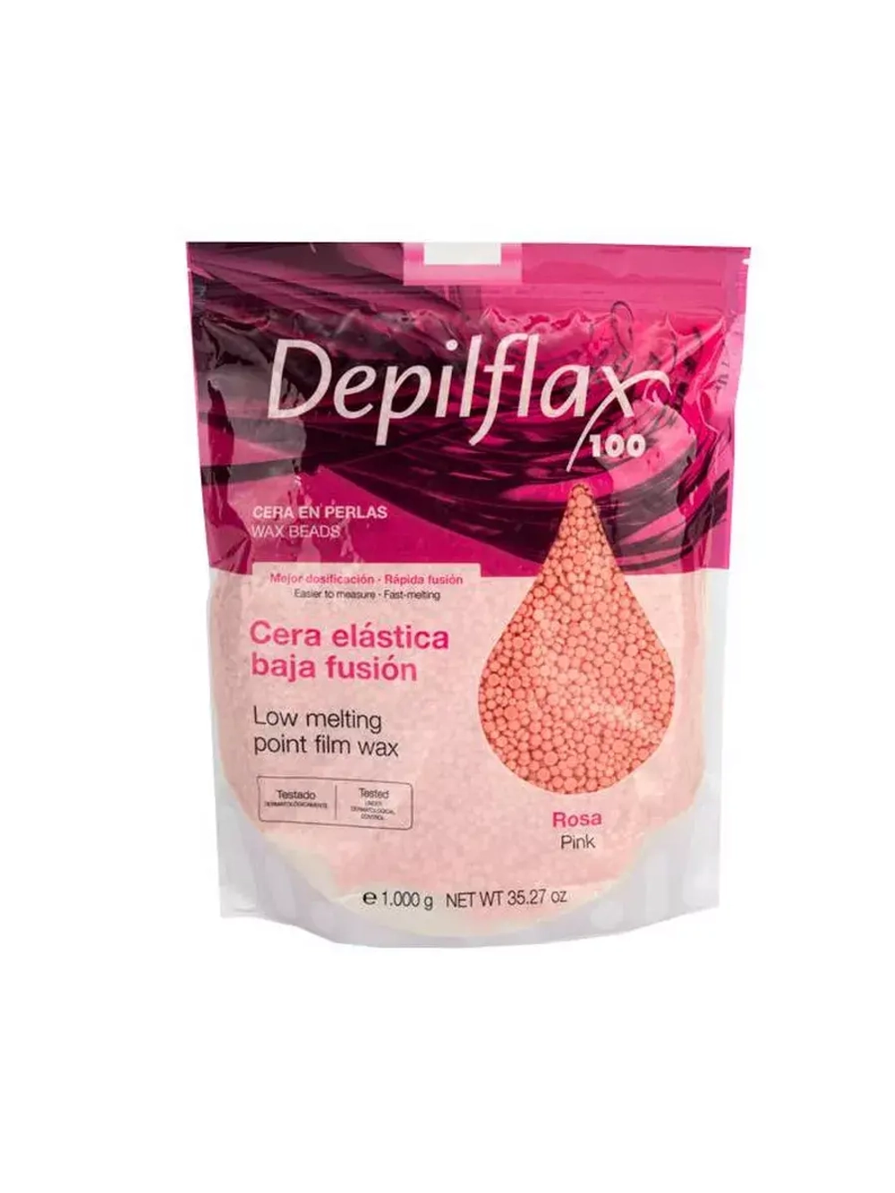 Depilflax Воск Пленочный EXTRA Elastic, в гранулах, Розовый 250 гр