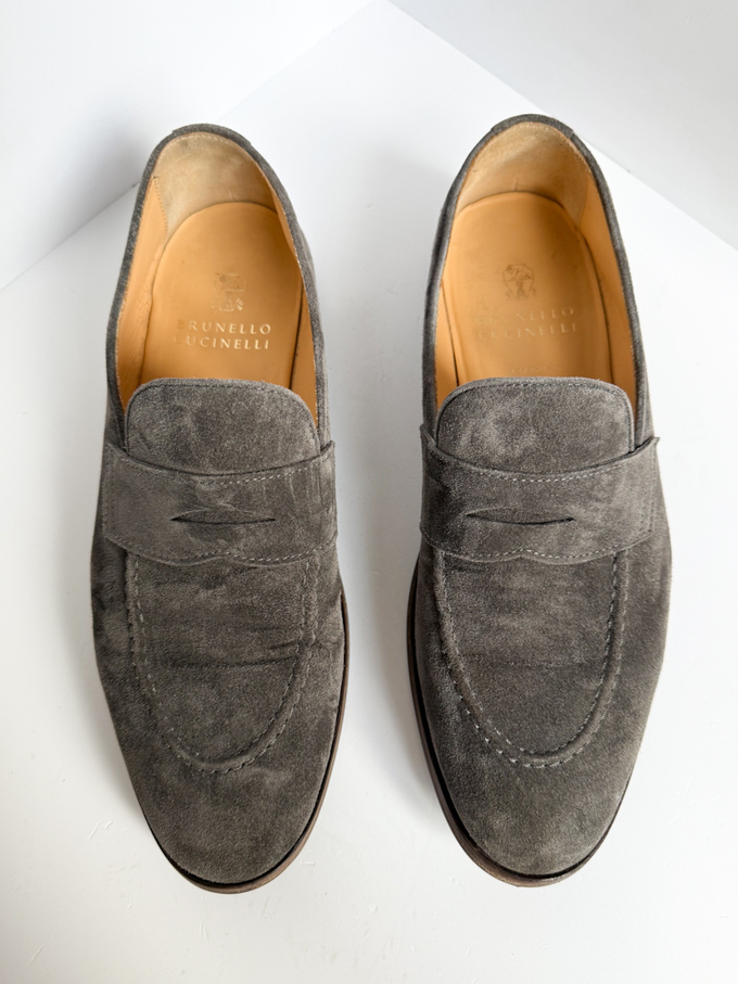 Замшевые лоферы Brunello Cucinelli, 43