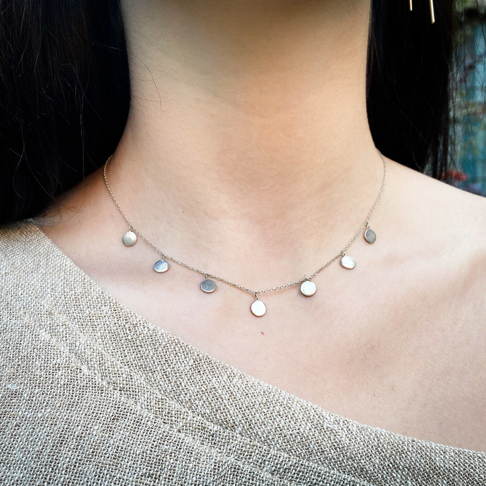 Ожерелье FULL MOON, серебро