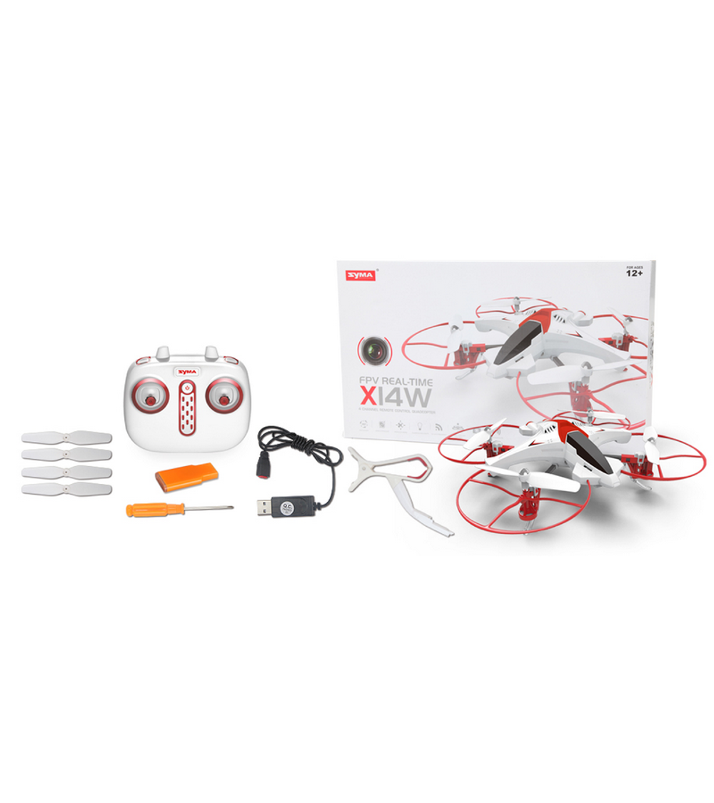 Р/У квадрокоптер Syma X14WPRO с FPV трансляцией Wi-Fi, камера 2Мп, 2.4G RTF