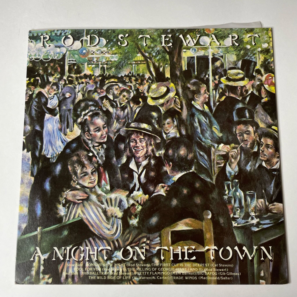 Винтажная виниловая пластинка LP Rod Stewart A Night On The Town (Japan 1976) (No Obi) Pretty Flamingo