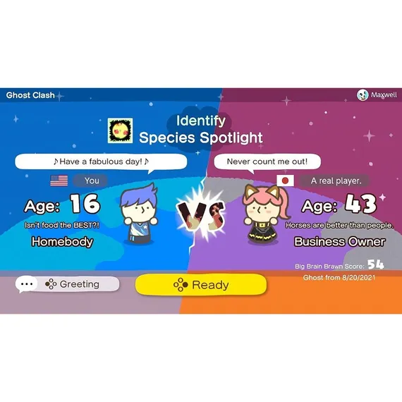 Big Brain Academy: Brain vs. Brain (Nintendo Switch, Русские субтитры, Б/У)