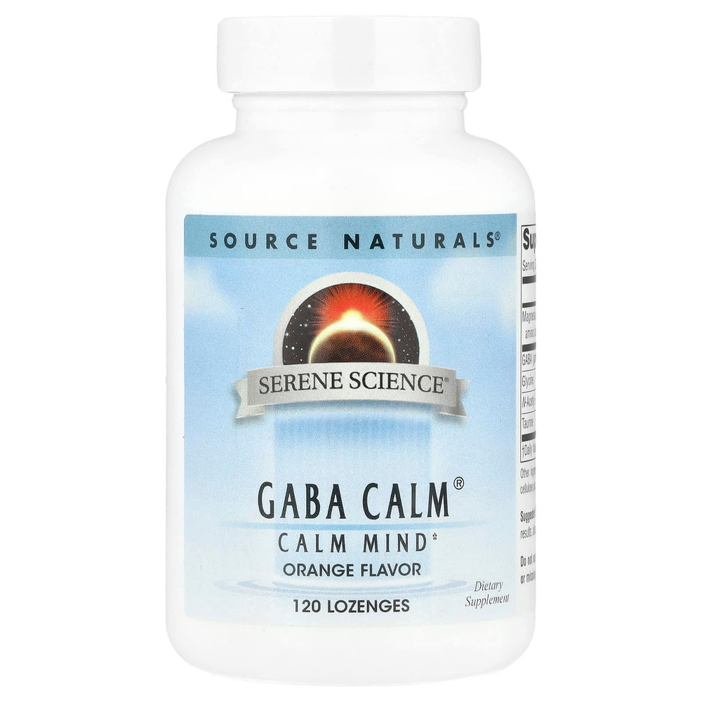 Source Naturals, Serene Science®, ГАМК Calm®, апельсин, 120 пастилок