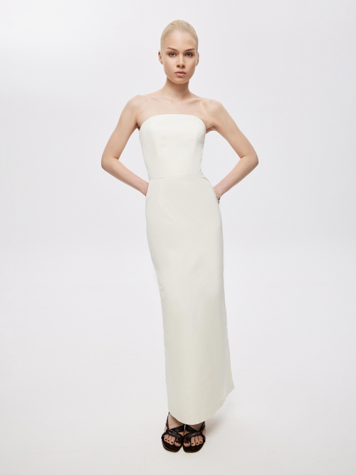 Платье макси из греческой тафты