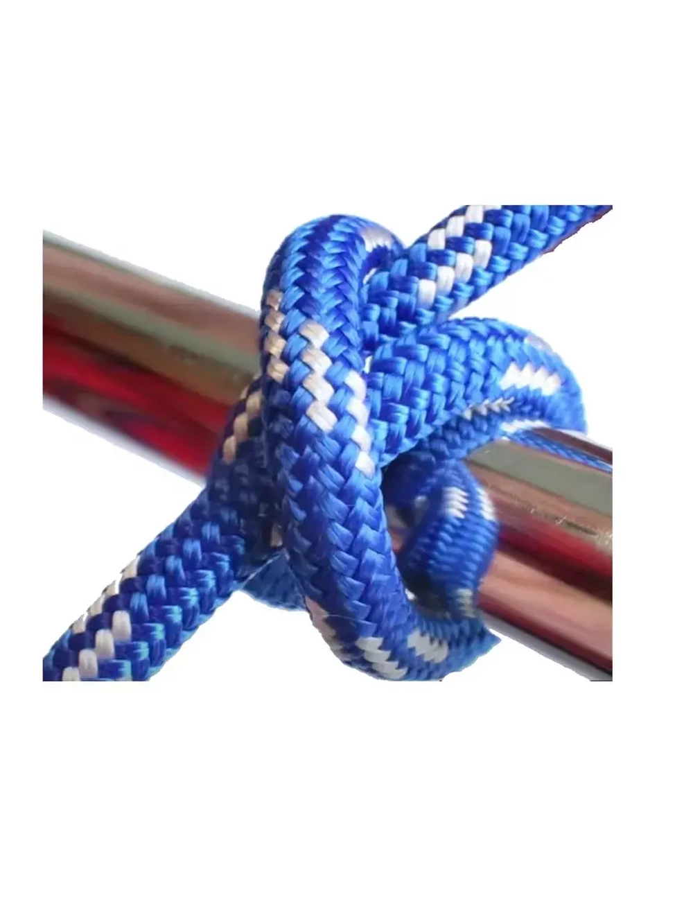 Шнур для яхт 12 мм, бело-синий,2200 кгс, 50 м, бухта