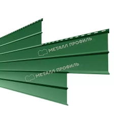 Сайдинг металлический L -Брус ХL Norman MP ПЭ- RALL 6002 Лиственный зеленый 0.5мм