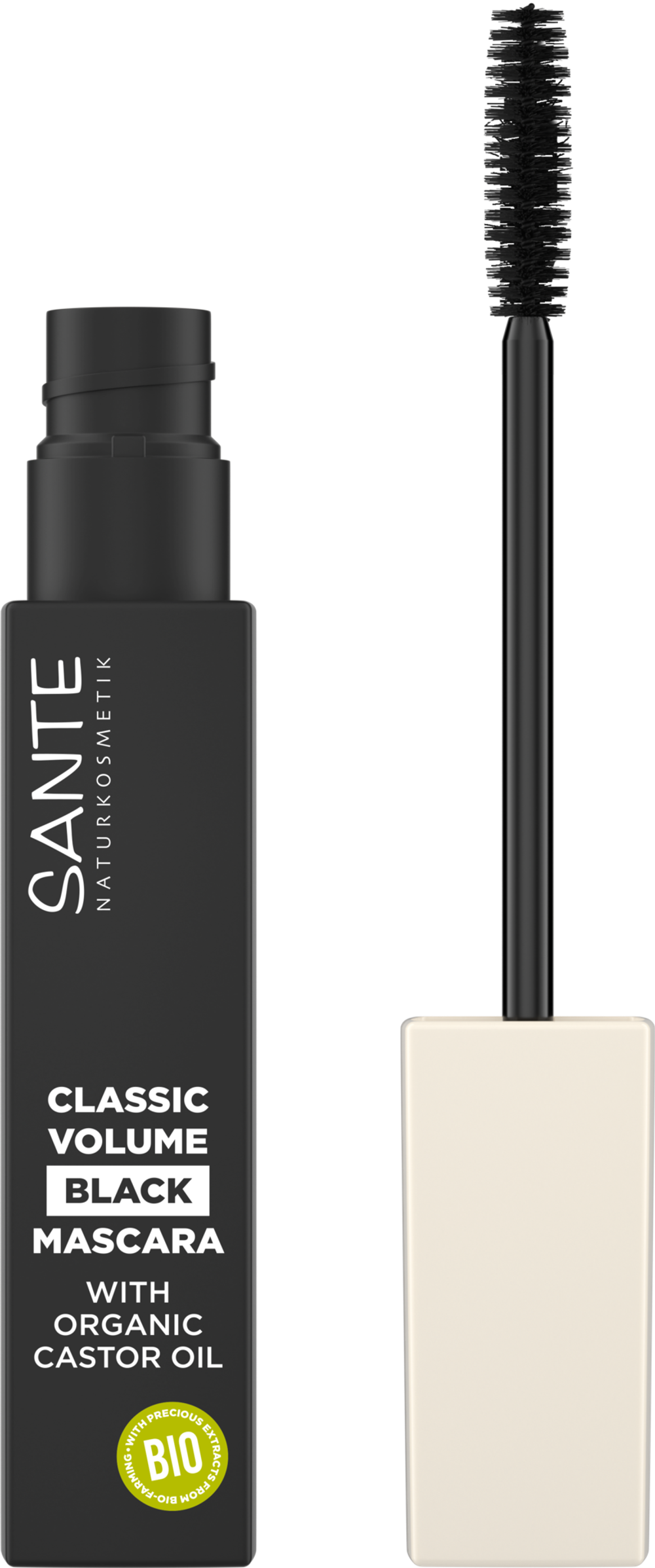 ОБЪЕМНАЯ ТУШЬ ДЛЯ РЕСНИЦ 01 ЧЕРНАЯ 8 мл (SANTE)