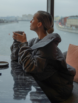 Жилет oversize утепленный