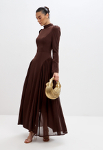 Платье макси с завязками