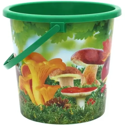 Ведро пластиковое Грибы 10л