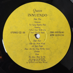Винтажная виниловая пластинка LP Queen Innuendo (Россия 1994)