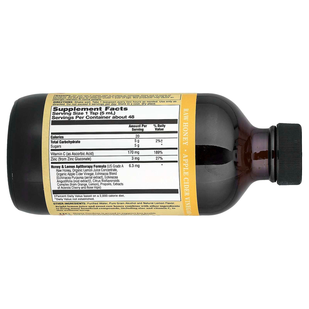 Zand, Сироп с витамином C, лимон и мед, 237 мл (8 жидк. унц.)