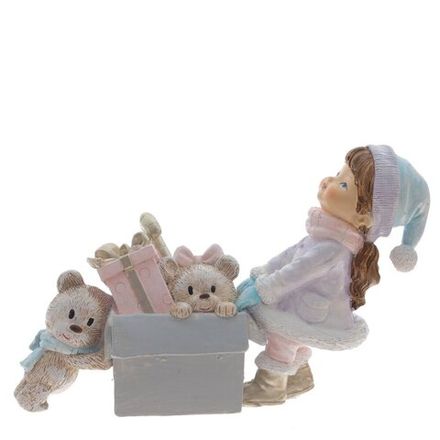 GAEM Фигурка декоративная "Девочка с игрушками", L15 W5 H9,5 см