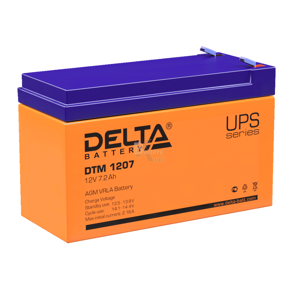 Аккумулятор Delta DTM 1207 (AGM)