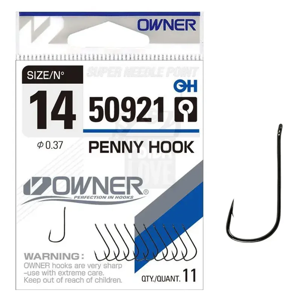 Крючок OWNER Penny Hook 50921 №10-14