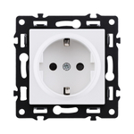 Розетка штепсельная SCHUKO 16A/250 В, белый Kollinger Asthetik AS-014WH