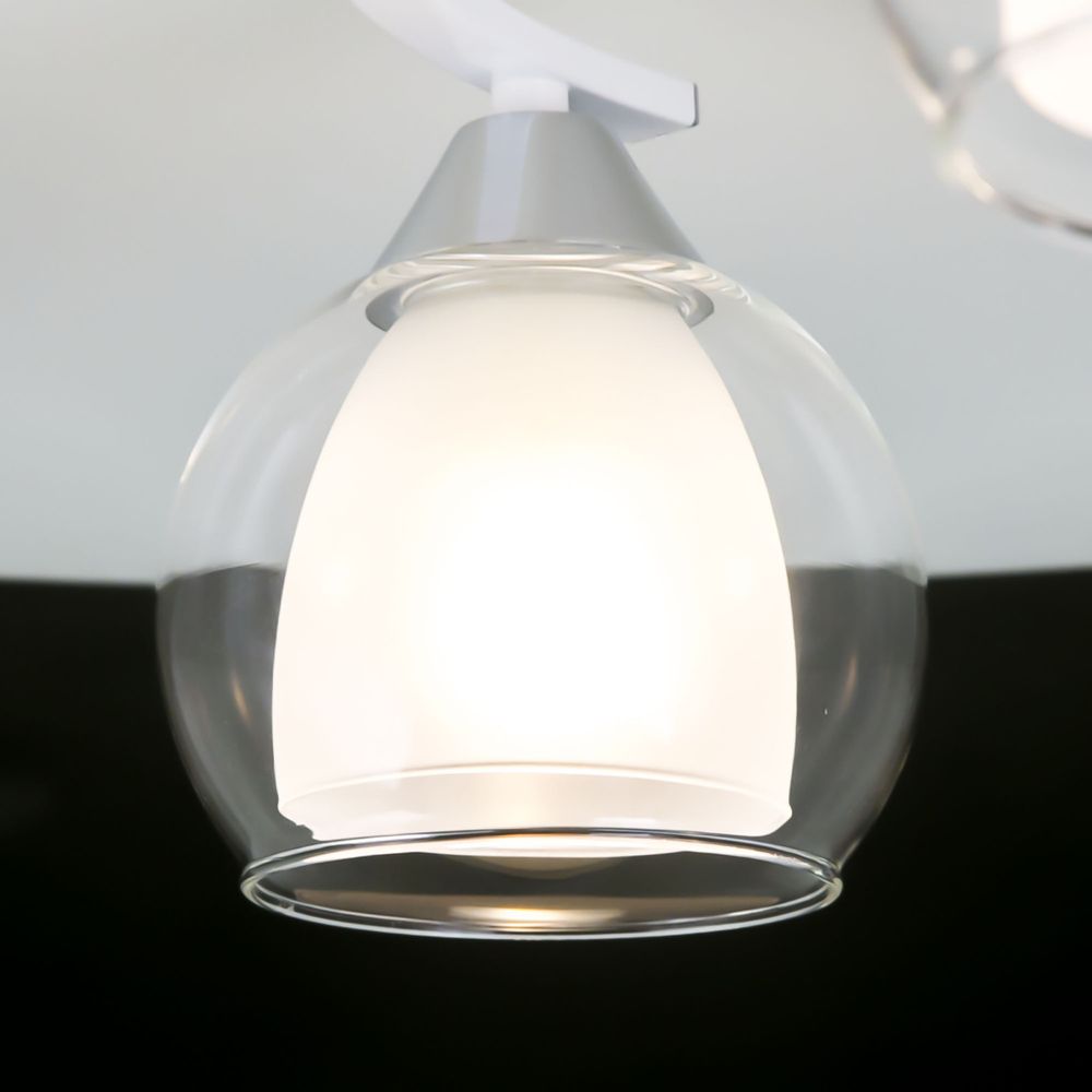 Citilux Кристи CL152150 Люстра потолочная Белая Хром