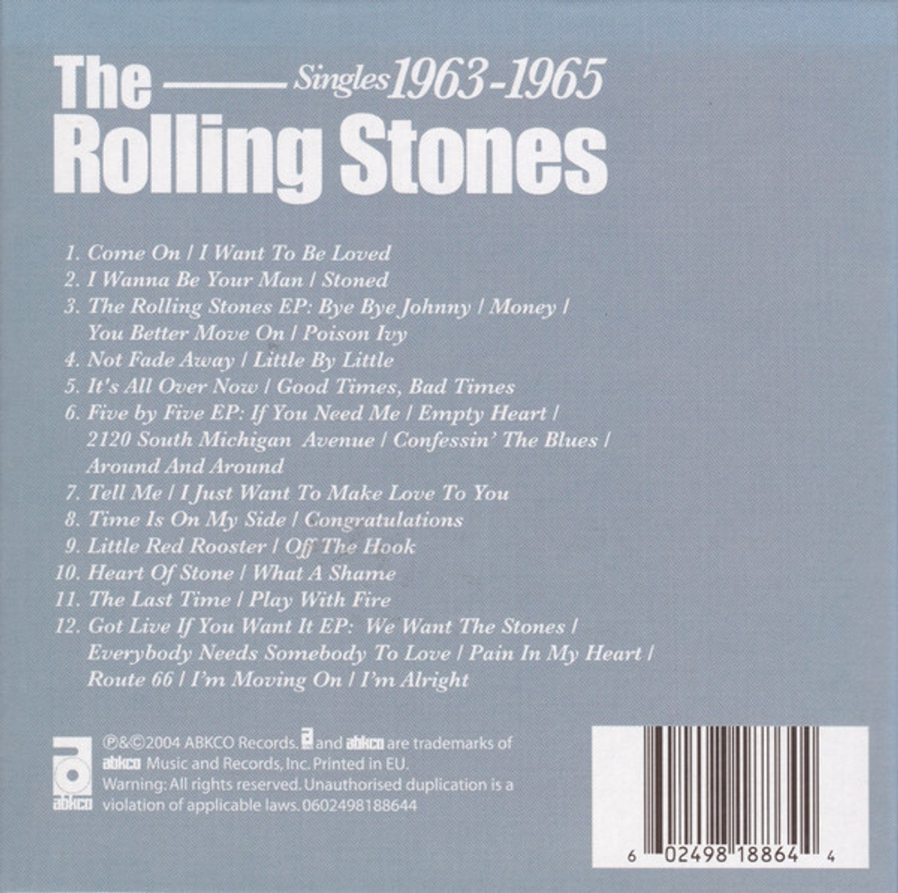 The Rolling Stones /  Singles 1963-1965 (9CD Single + 3CD EP)