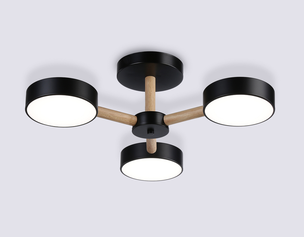 FL4823/3 BK черный 3000K-6400K 40W D580*160 (ПДУ ИК)