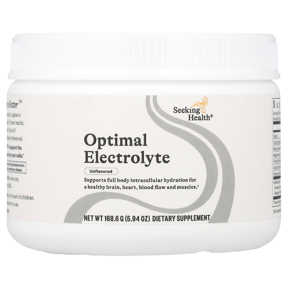 Seeking Health, Optimal Electrolyte, без добавок, 168,6 г (5,94 унции)