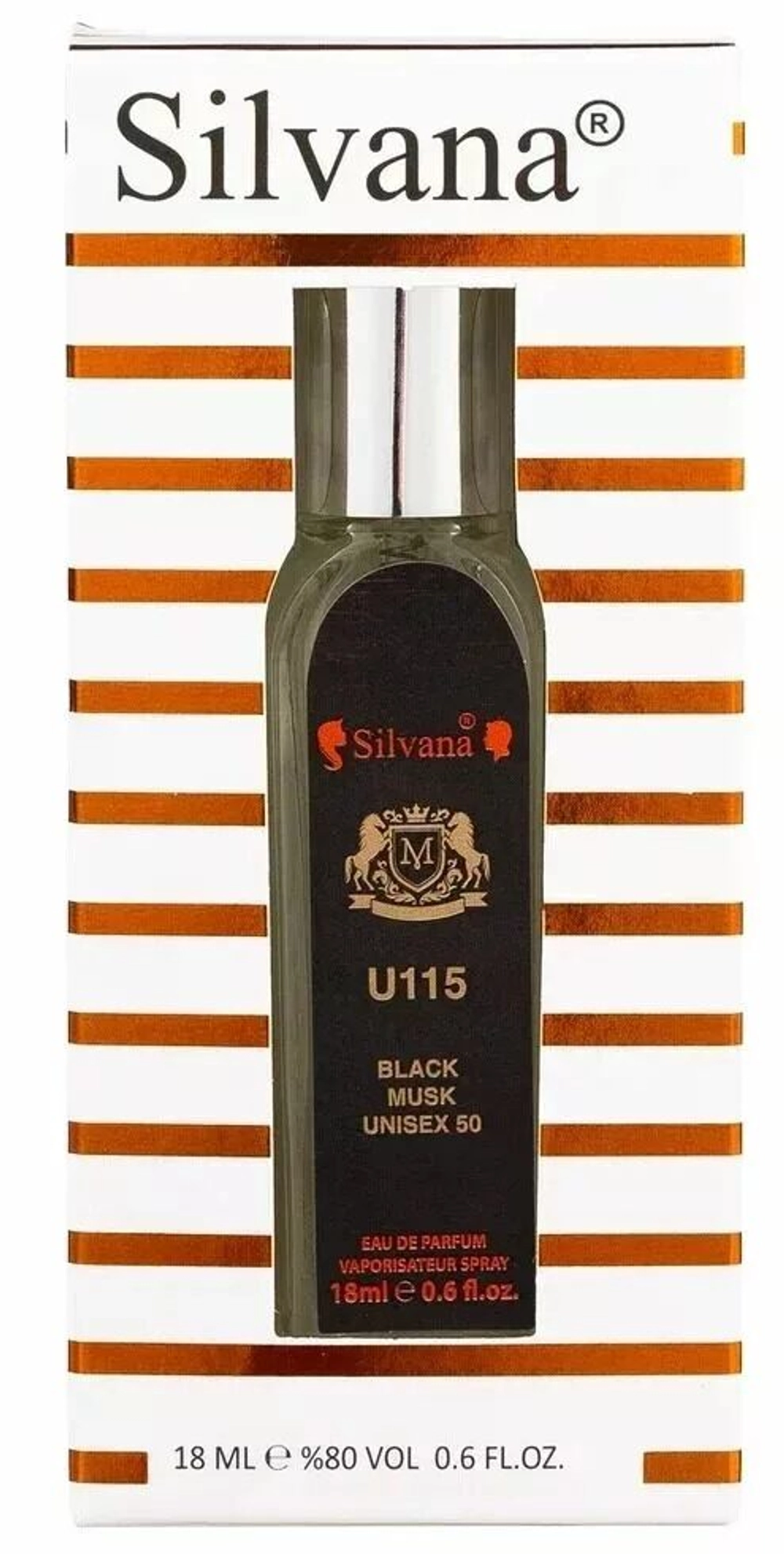 Пробник Silvana U115 Black Musk edp unisex 18 ml.