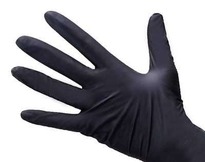 Перчатки Safe&Care Нитрил XS Чёрные 50 пар