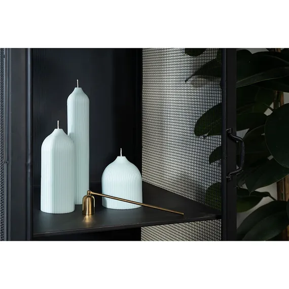 Свеча декоративная мятного цвета Edge 10,5 см