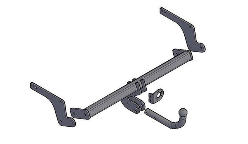 Фаркоп для NISSAN Terrano 2WD, 4WD 2015-2021- /Renault Duster 2015-2021-, 2WD,4WD (без электрики) (паспорт и сертификат) Трейлер.9041.01