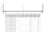Лоток лестничный 80x600x3000-1,5 мм EKF (6.00 шт.)