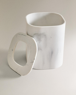 Zara Home ведро для мусора, мрамор, серый
