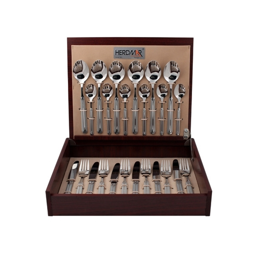 Набор столовых приборов на 6 персон 24 предмета Herdmar Cristal вид в коробке
