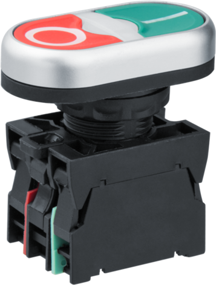 Кнопка Navigator 82 810 NBI-B-03 I-0 d22мм 230В NO+NC