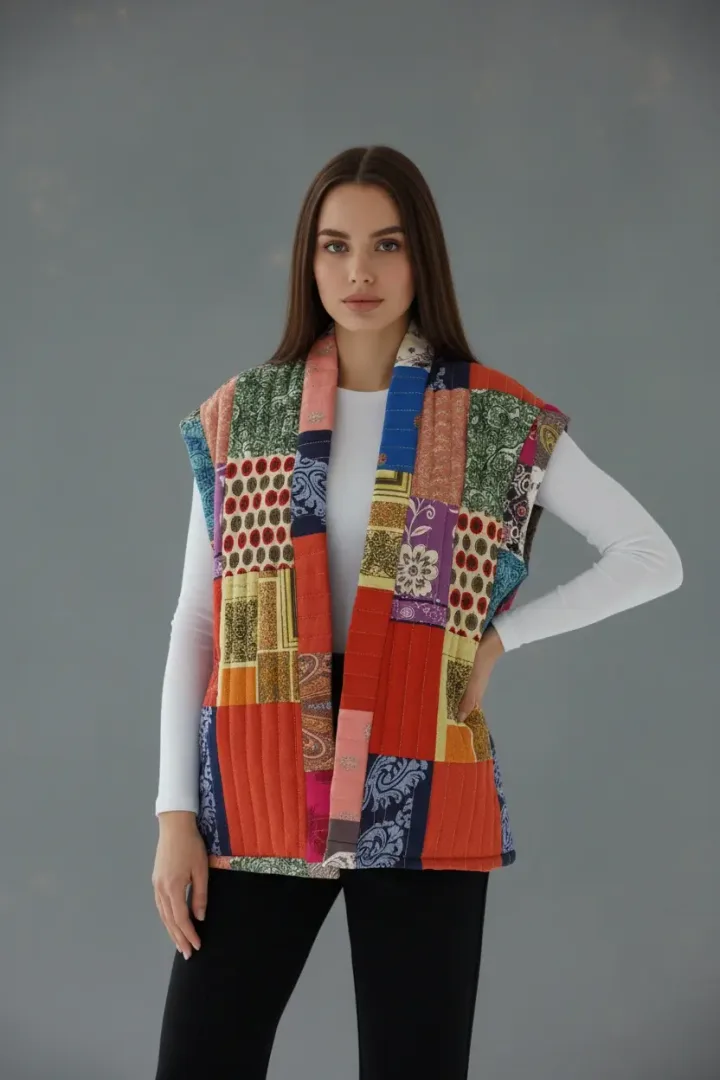Женский разноцветный жилет «ETNO»