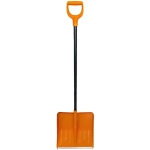 Лопата снеговая «Вьюга №1 Люкс» (ал.пл) 428х490мм с металл. чер. и V-обр ручкой