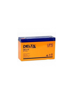 Аккумуляторная батарея для ИБП Delta HR 6-15 (15 А\ч, 6 В) свинцово- кислотный аккумулятор
