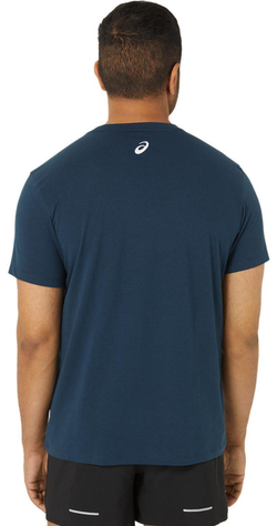 Мужская теннисная футболка Asics Chest Logo Short Sleeve T-Shirt - небесный