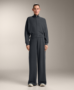 OYSHO Полосатые брюки с модалом, асфальтовый