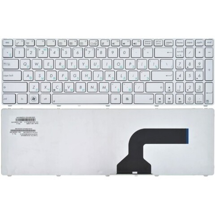 Клавиатура для ноутбука Asus K52, K53, A52, G53, N71, N73, X53 (БЕЛАЯ, С РАМКОЙ)
