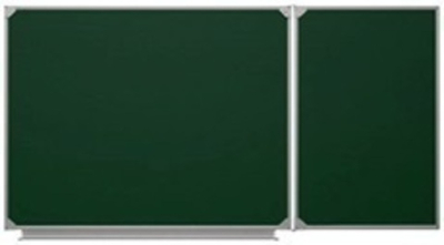 Двухэлементная(П) магнитная полимерная школьная доска 1500х750 (меловая)